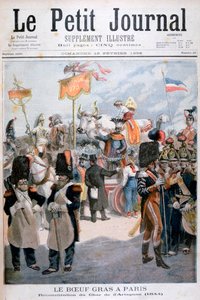 Celebraciones del buey cebado en París, 1896