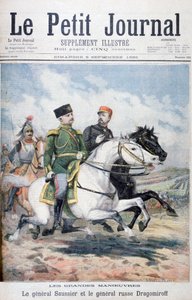 General francés Saussier y general ruso Dragomirov, 1895