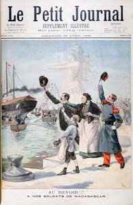 ¡Adiós!, soldados franceses en camino a Madagascar, 1895 de Fortuné Méaulle