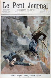 Teniente Kock, una víctima de su deber, 1899 de Fortuné Méaulle