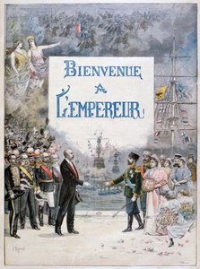 Nicolás II de Rusia y Félix Faure, Presidente de la República Francesa, 1896 de Fortuné Méaulle