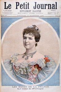 Retrato de la Reina Amelia de Portugal, 1896 de Fortuné Méaulle