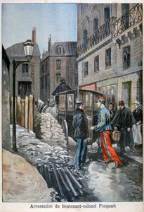El arresto del teniente coronel Picquart, 1898 de Fortuné Méaulle