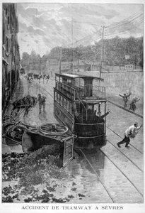 Accidente de tranvía, Sèvres, París de Fortuné Méaulle