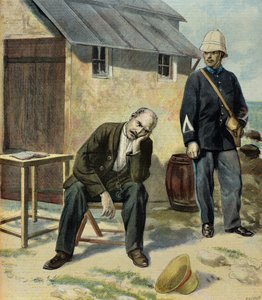 Capitán Alfred Dreyfus prisionero en la Isla del Diablo