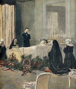 Cecile Carnot en su lecho de muerte