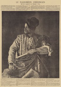 Chedingen, líder de la misión del rey de Dahomey Behanzin a París