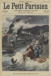 Inundaciones en la región de Midi, Francia de Fortune Louis Meaulle