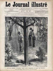 Cuatro hombres negros linchados, golpeados hasta la muerte y colgados por asesinar a un maestro de obras en Florida de Fortune Louis Meaulle