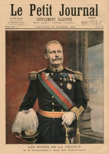 Anfitriones franceses, Su Majestad Carlos I, Rey de Portugal, ilustración de portada de 