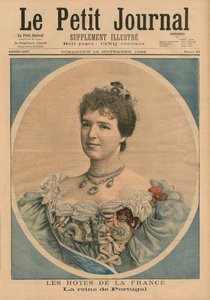 Anfitriones franceses, Reina Amelie de Portugal (1865-1951) ilustración de portada de 