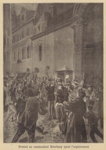 Ovation para el Mayor Esterhazy después de su absolución de Fortune Louis Meaulle