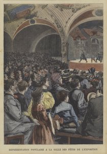 Actuación popular en el Salón de Festivales de la Exposición Universal de 1900, París