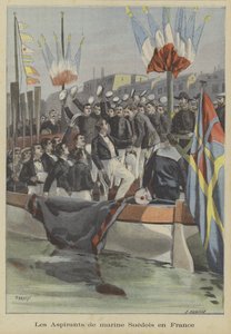 Guardiamarinas de la Armada Sueca en Francia