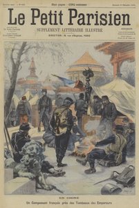 La Rebelión de los Bóxers: un campamento de soldados franceses cerca de las tumbas de los emperadores chinos