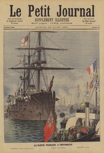 La flota francesa en Portsmouth de Fortune Louis Meaulle