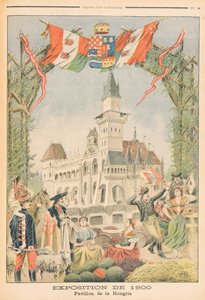 El pabellón húngaro en la Exposición Universal de 1900, París, ilustración de 