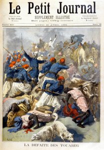 La derrota de los Tuareg - en “Le Petite Journal” del 30/04/1894 de Fortune Louis Meaulle