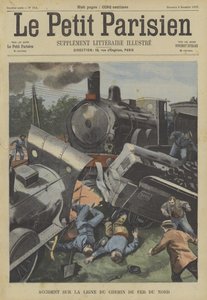 Accidente de tren en el Chemin du Fer du Nord, Francia de Fortune Louis Meaulle