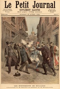 Eventos en Bulgaria: El asesinato de Mr. Beltchef en presencia de Stefan Stambolov (1854-95) de 