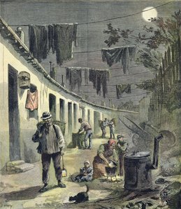 Los traperos de París, ilustración del suplemento ilustrado de Le Petit Journal, 27 de agosto de 1892 de Fortune Louis Meaulle and Henri Meyer