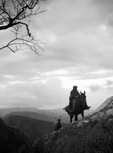 Regreso al campo por la noche, cerca de Vicari de Fosco Maraini