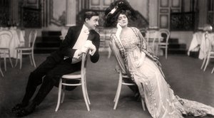 Lily Elsie y Joseph Coyne en La viuda alegre, 1907