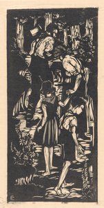 Hansel y Gretel (título original en el objeto) de Fré Cohen (signed by artist)