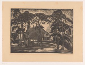 Casa entre árboles
Granja en Heelsum (título en el objeto) de Fré Cohen