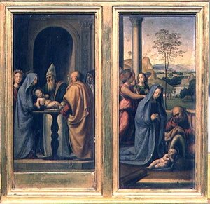 La circuncisión y la natividad de Fra Bartolomeo