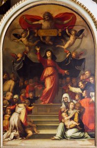 Nuestra Señora de la Misericordia, de Bartolomeo della Porta, conocido como Fra Bartolomeo (1472-1517), pintura.