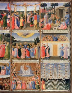 Historia de la Vida de Cristo (detalle de un exvoto del Gabinete de los Vasos Sagrados) de Fra  Angelico