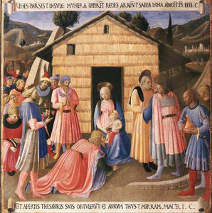 Vida de Cristo: la adoración de los magos, Armadio degli Argenti. de Fra  Angelico