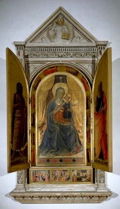 Retablo de Liniers (abierto): Virgen y niño de Fra  Angelico