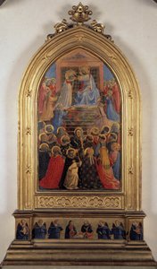 La coronación de la Virgen (Pintura sobre madera) de Fra  Angelico