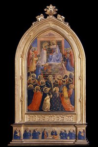La coronación de la Virgen. Relicario para Santa Maria Novella de Fra  Angelico
