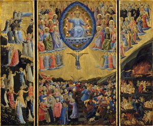 El Juicio Final (Altar Alado, principios del siglo XV) de Fra  Angelico