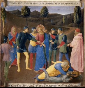 El arresto de Jesús. Vida de Cristo, Armadio degli Argenti de Fra  Angelico
