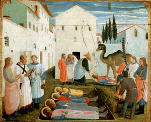 El entierro de los Santos Cosme y Damián de Fra  Angelico