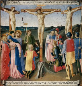 La crucifixión. Vida de Cristo, Armadio degli Argenti de Fra  Angelico