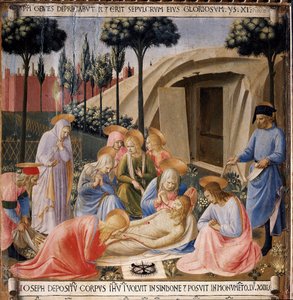 La deposición. Vida de Cristo, Armadio degli Argenti de Fra  Angelico