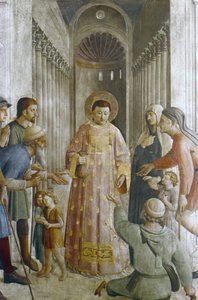 San Lorenzo dando limosna (fresco) de Fra (c.1400 55) Angelico