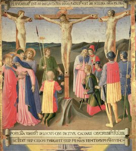 Cristo en la cruz entre los dos ladrones (detalle) de Fra Angelico