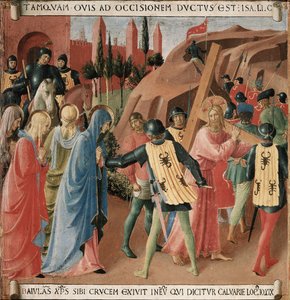 Historia de la vida de Cristo: la subida al Calvario, el porte de la cruz