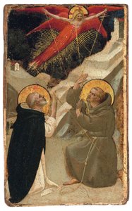 Santo Domingo y la estigmatización de San Francisco de Fra Angelico