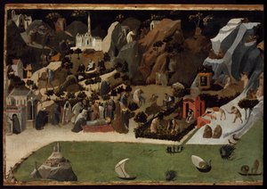 Escenas de la vida de los Padres del Desierto (Tebaida) de Fra Angelico