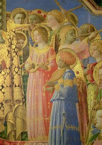 La Coronación de la Virgen (detalle) de Fra Angelico