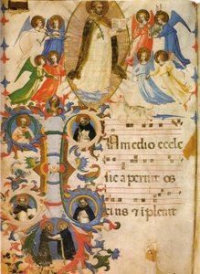 santo domenico en la gloria de Fra Angelico