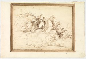 Camino entre rocas de Fra Bartolomeo
