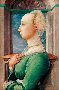 Retrato de perfil de una joven (ca. 1445) de Fra Filippo Lippi
